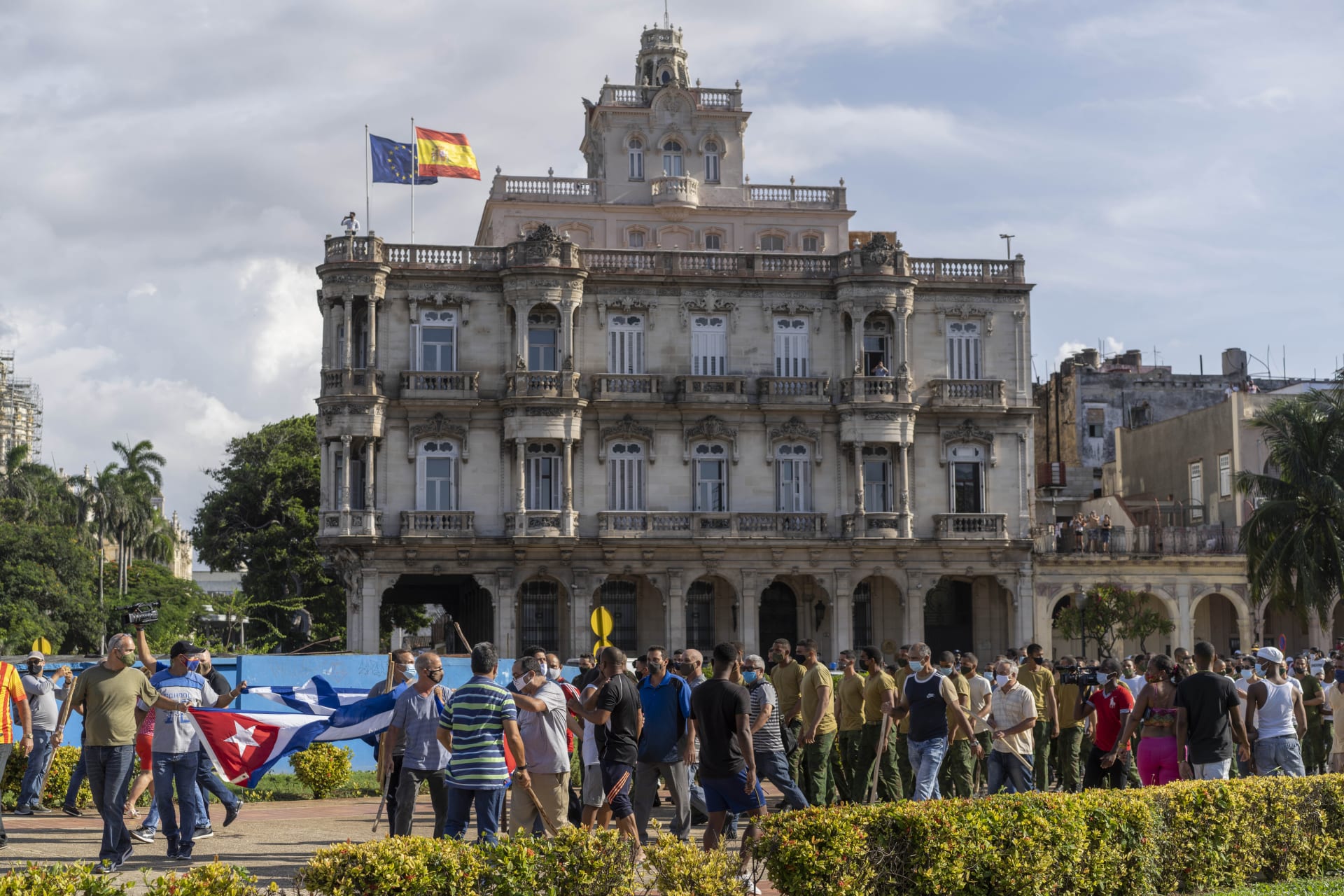 Proti vládě se demonstrovalo i v hlavním městě Havana.