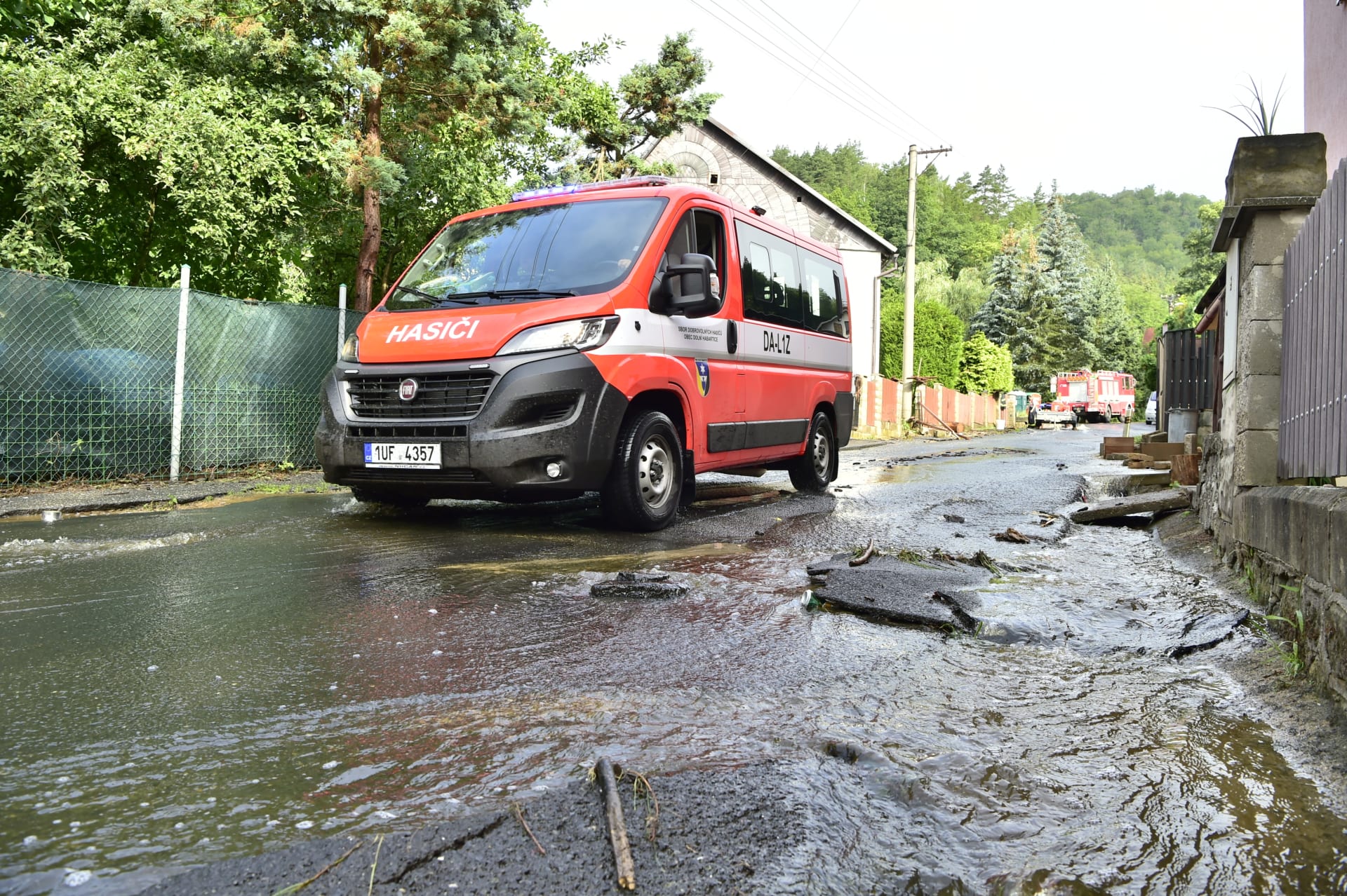 Následky záplav v Děčíně