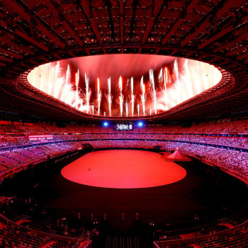 Zahájení slavnostního ceremoniálu letních olympijských her v Tokiu.