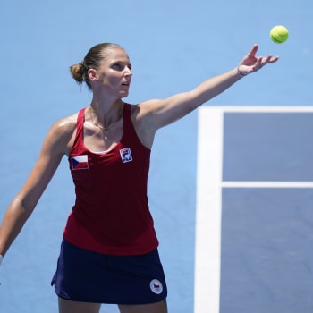 Česká tenistka Karolína Plíšková na olympiádě v Tokiu