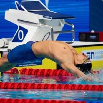 Český plavec Jan Čejka na olympiádě v Tokiu (autor: Jan Čejka)