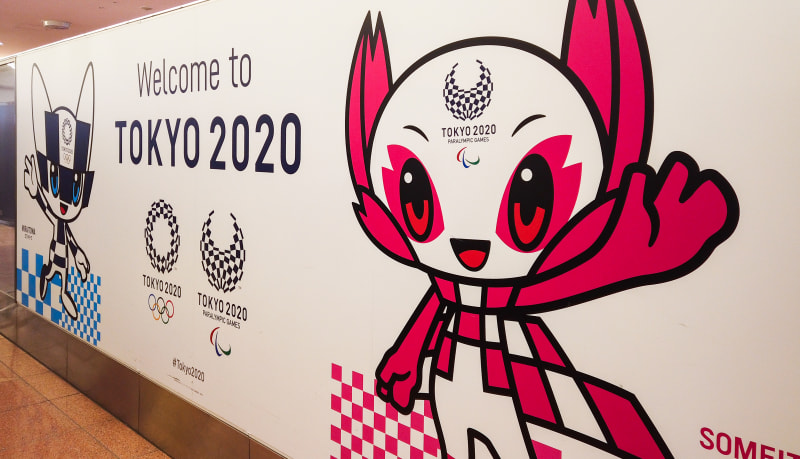 Japonci si dali na propagaci olympiády záležet už na letišti.