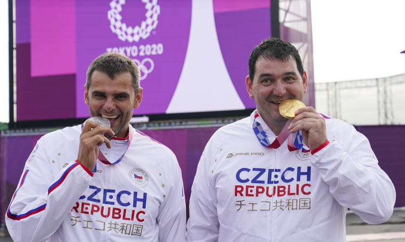 Dva rodáci z Brna vystoupali na olympijských hrách na dvě nejvyšší pozice. David Kostelecký (vlevo) a Jiří Lipták.
