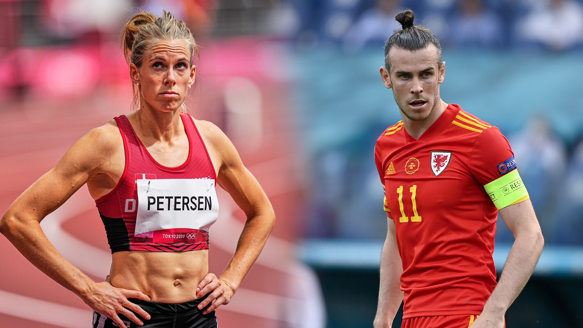 Obličej dánské překážkářky Sary Petersenové leckomu připomínal velšskou fotbalovou superstar Garetha Balea.