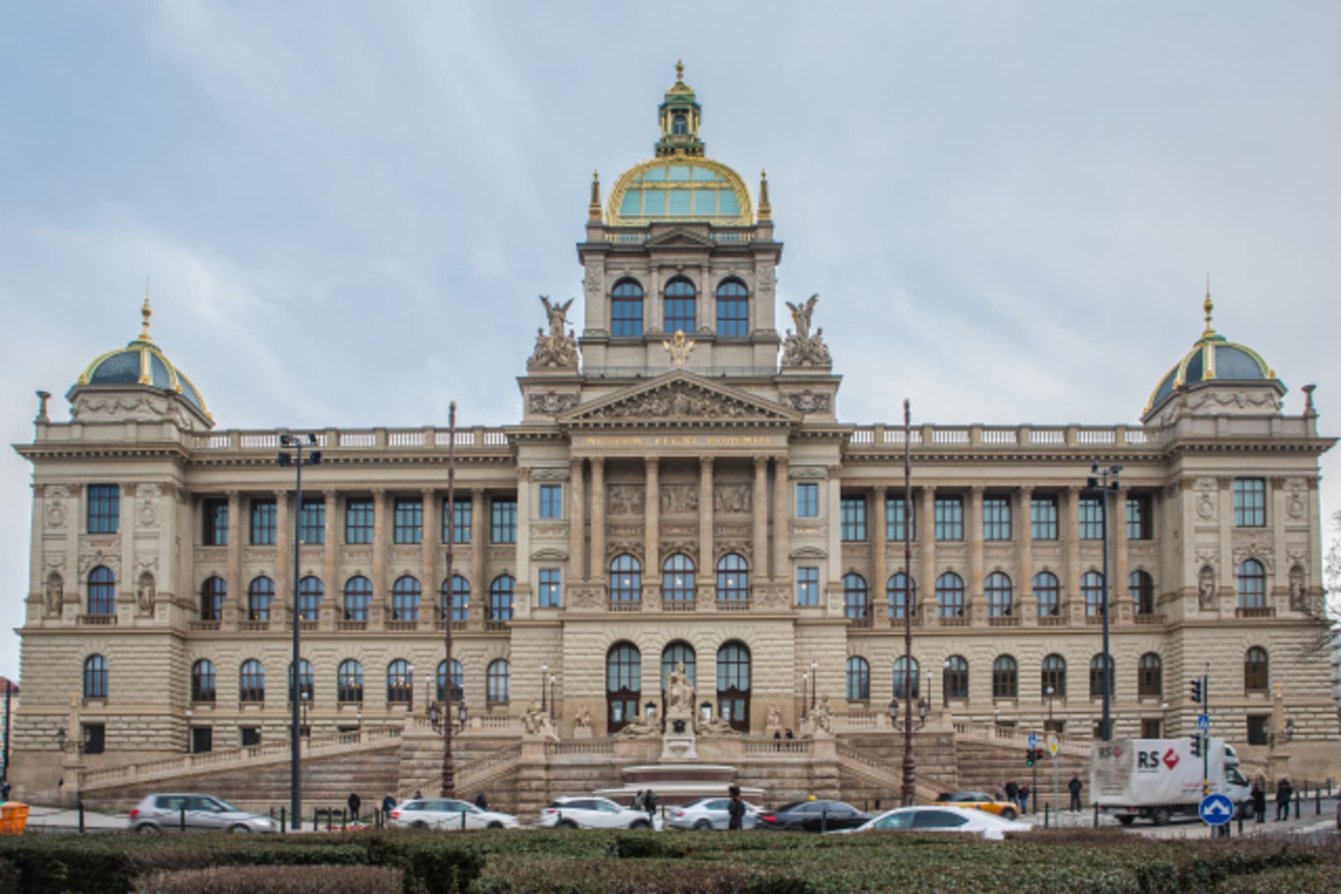 Historická budova Národního muzea po rekonstrukci v roce 2019