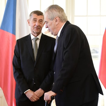 Expremiér Andrej Babiš a prezident Miloš Zeman