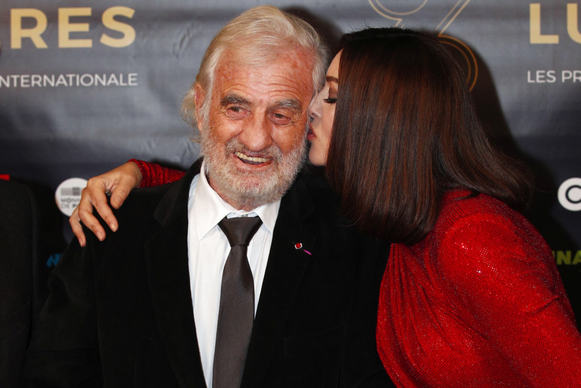 Jean-Paul Belmondo a Monica Bellucci v roce 2018