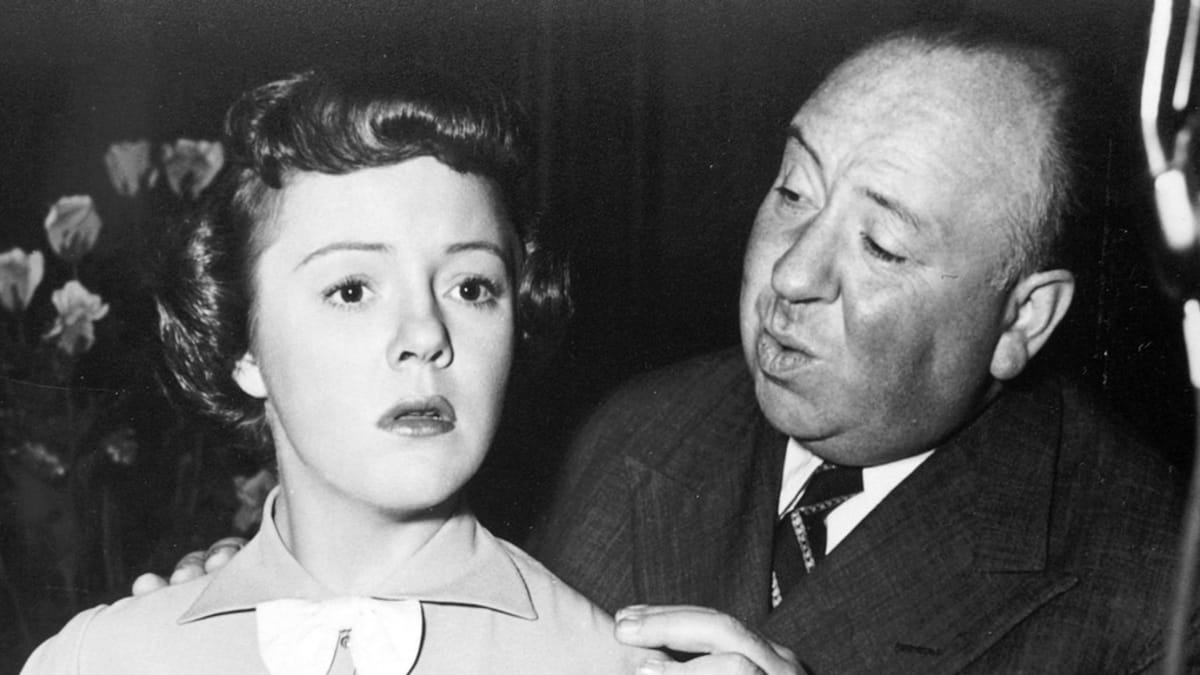 Patricia Hitchcocková na archivní fotografii se svým otcem, slavným režisérem Alfredem Hitchcockem.