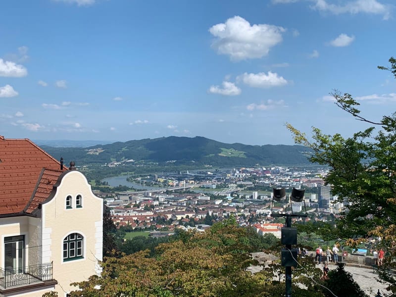 Výhled z kopce Pöstlingberg 