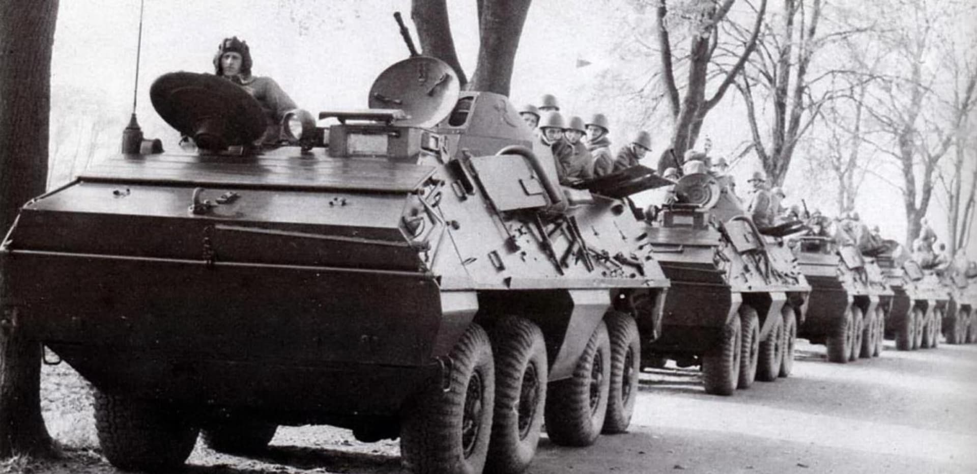 Polská armáda opouští v říjnu 1968 Československo. 