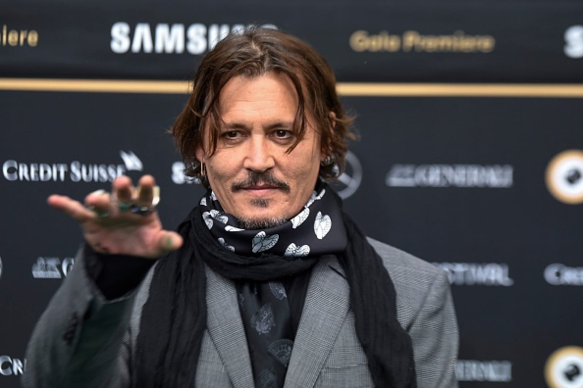 Johnny Depp na filmovém festivalu v Zurichu v roce 2020