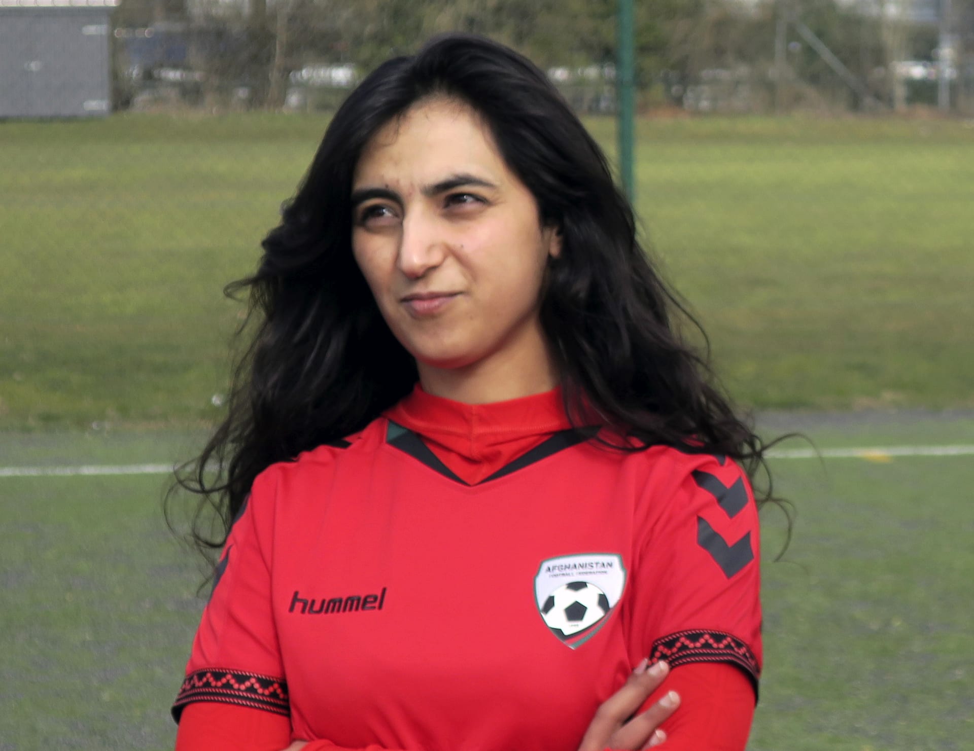 Khalida Popalová, bývala kapitánká afghánské ženské fotbalové reprezentace.