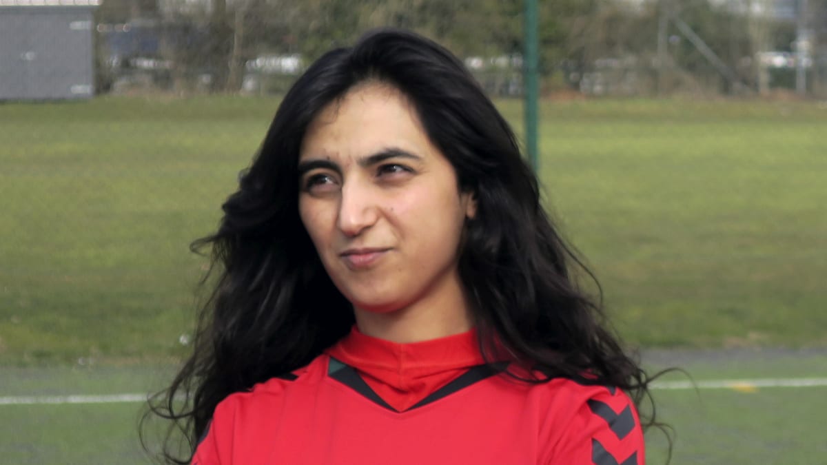 Khalida Popalová, bývala kapitánká afghánské ženské fotbalové reprezentace