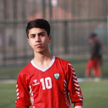 Afghánský fotbalista Zaki Anwari