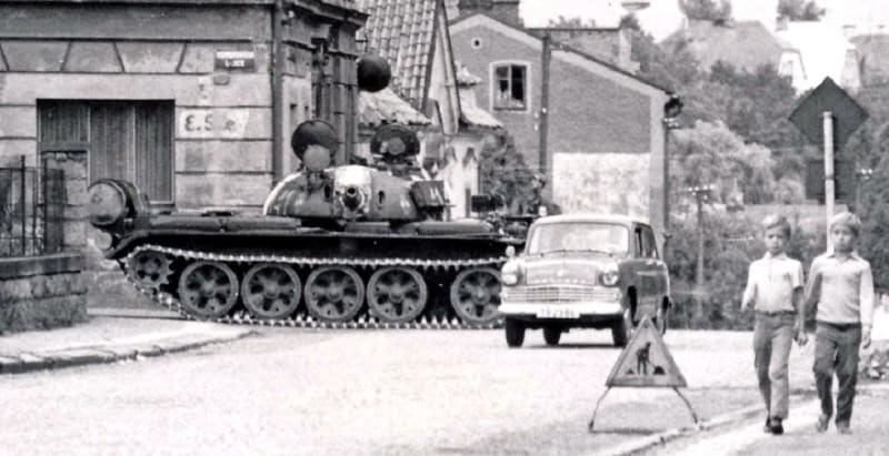 Polský  tank ve Dvoře Králové nad Labem
