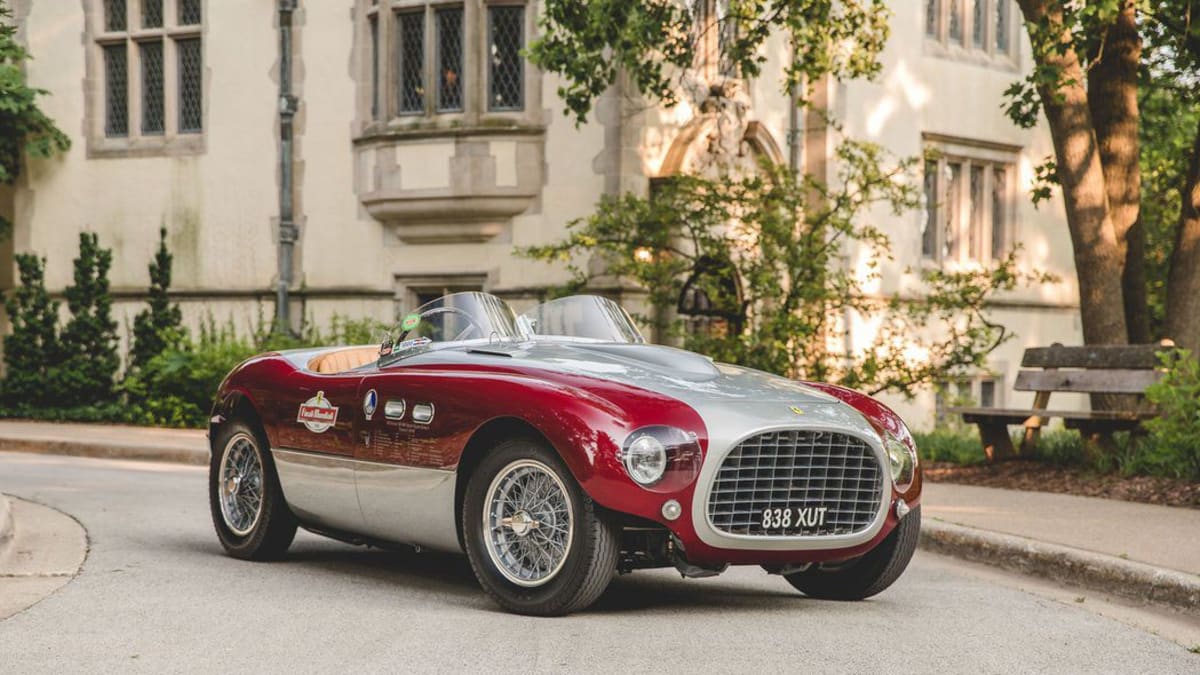 Ferrari 166 MM Series 2 soutěžilo v roce 1953 na slavném závodě Mille Miglia. 