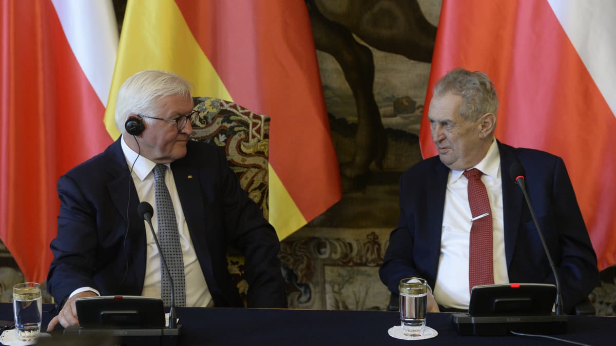 Frank-Walter Steinmeir a Miloš Zeman