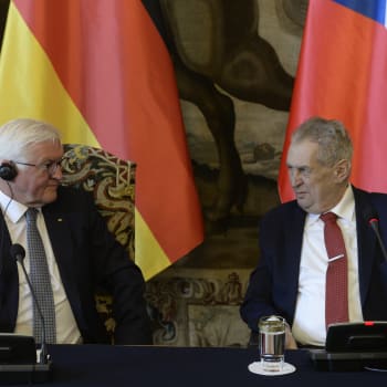 Frank-Walter Steinmeir a Miloš Zeman