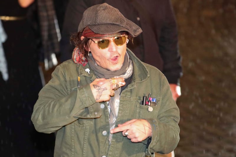 Herecká hvězda Johnny Depp na festivalu v Karlových Varech.