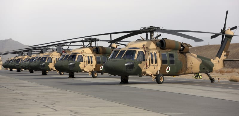 Americké bojové vrtulníky UH-60 Black Hawk se proslavily díky bojovému nasazení na Blízkém východě.