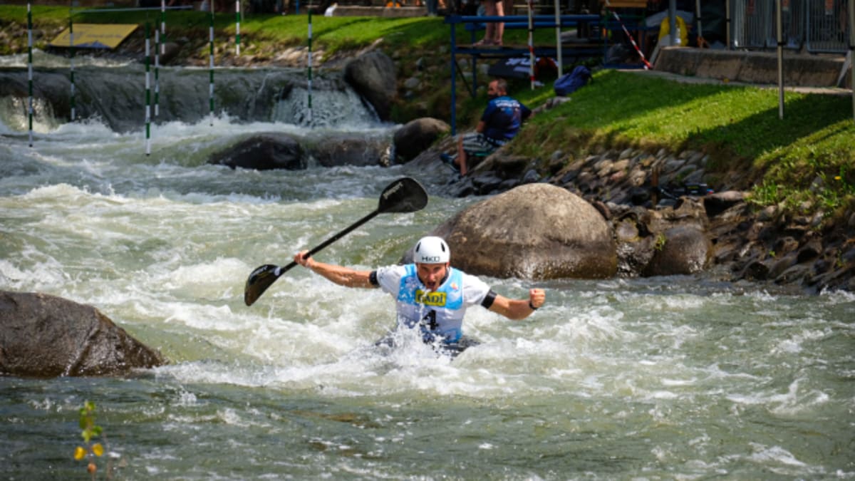 Kajakář Vít Přindiš vyhrál závod Světového poháru ve vodním slalomu v Seu d'Urgell. 