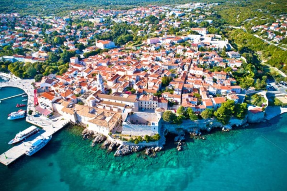 Ostrov Krk v Chorvatsku