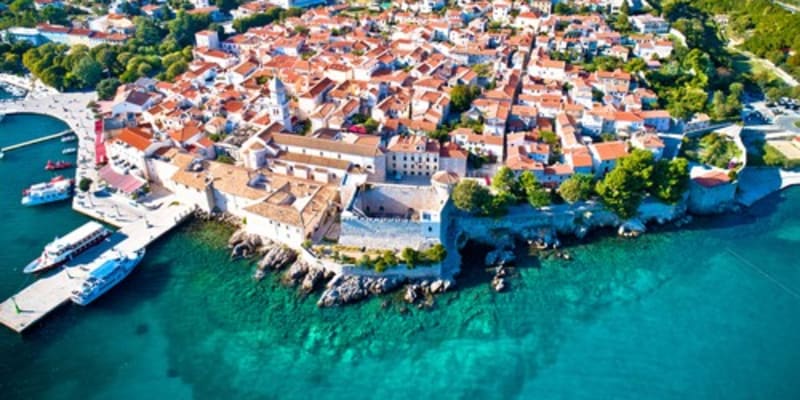 Ostrov Krk v Chorvatsku