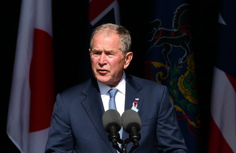 Bývalý prezident George Bush mladší na pietní akci v Shanksville.
