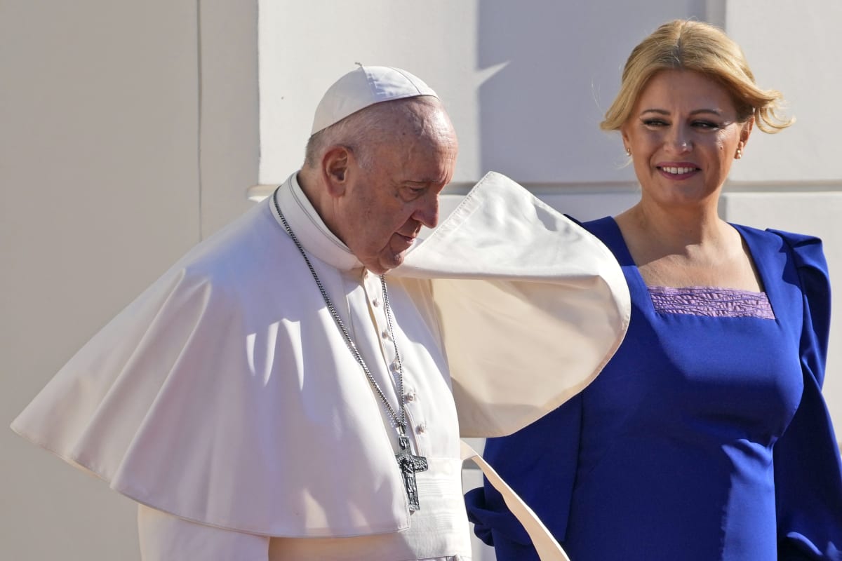 Papež František a Zuzana Čaputová
