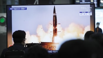 Severní Korea opět pohrozila. Odpálila směrem k Japonskému moři balistickou střelu
