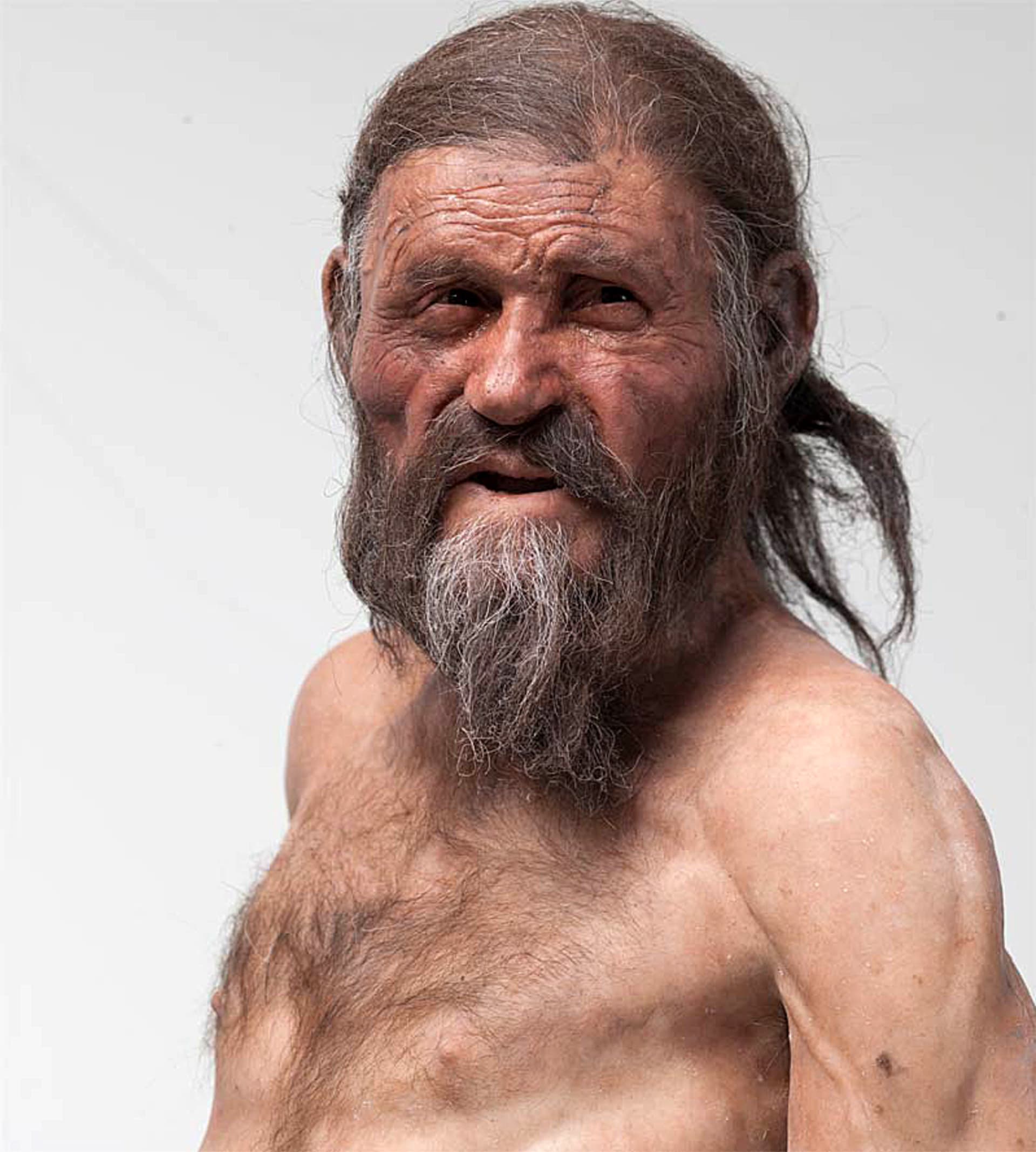 Rekonstrukce podoby Ötziho.