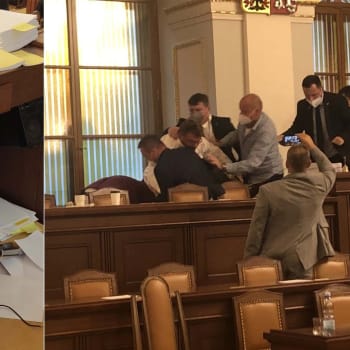 Nezařazený poslanec Lubomír Volný opět řádil ve Sněmovně. Na poslední schůzi před volbami zdemoloval místo předsedajícímu dolní parlamentní komory.