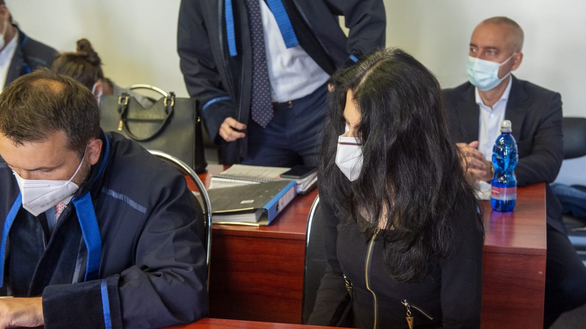 Obžalovaná Alena Chovancová před soudem.