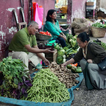 Trh s potravinami v Indii