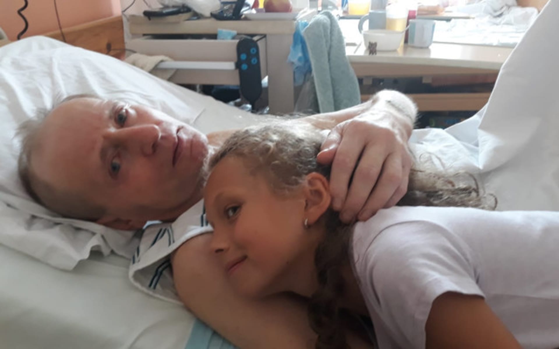Vratislav s rodinou v nemocnici