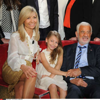 Jean-Paul Belmondo s bývalou manželkou Natty a dcerou Stellou.