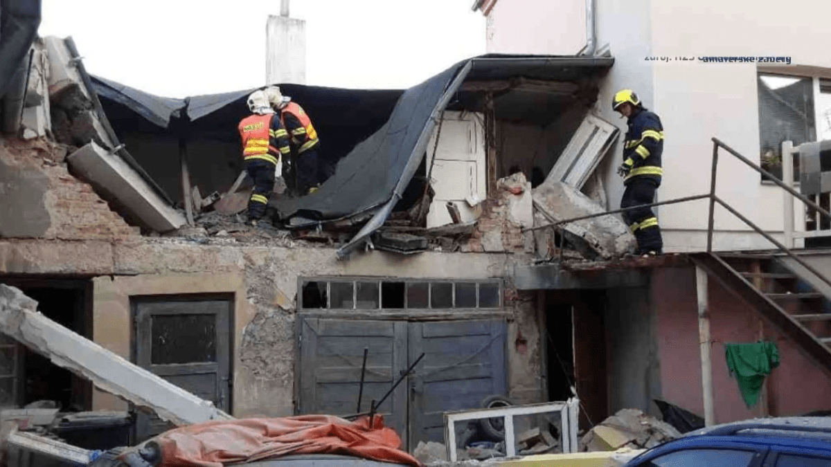 Výbuch domu v Litovli