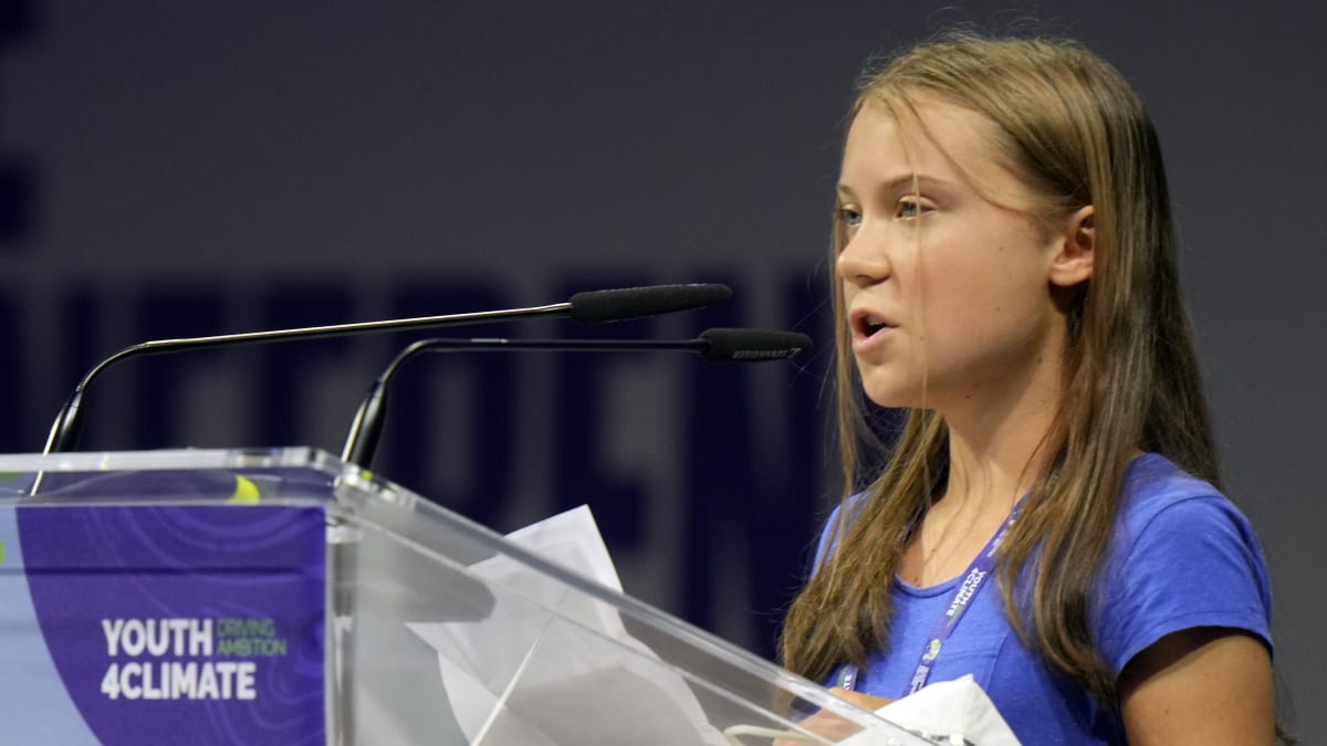 Aktivistka Greta Thunbergová kritizovala představitele světových velmocí.