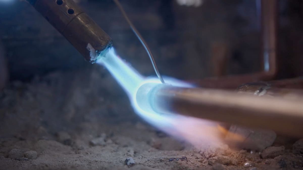 Spojování trubek pomocí svařování plamenem
