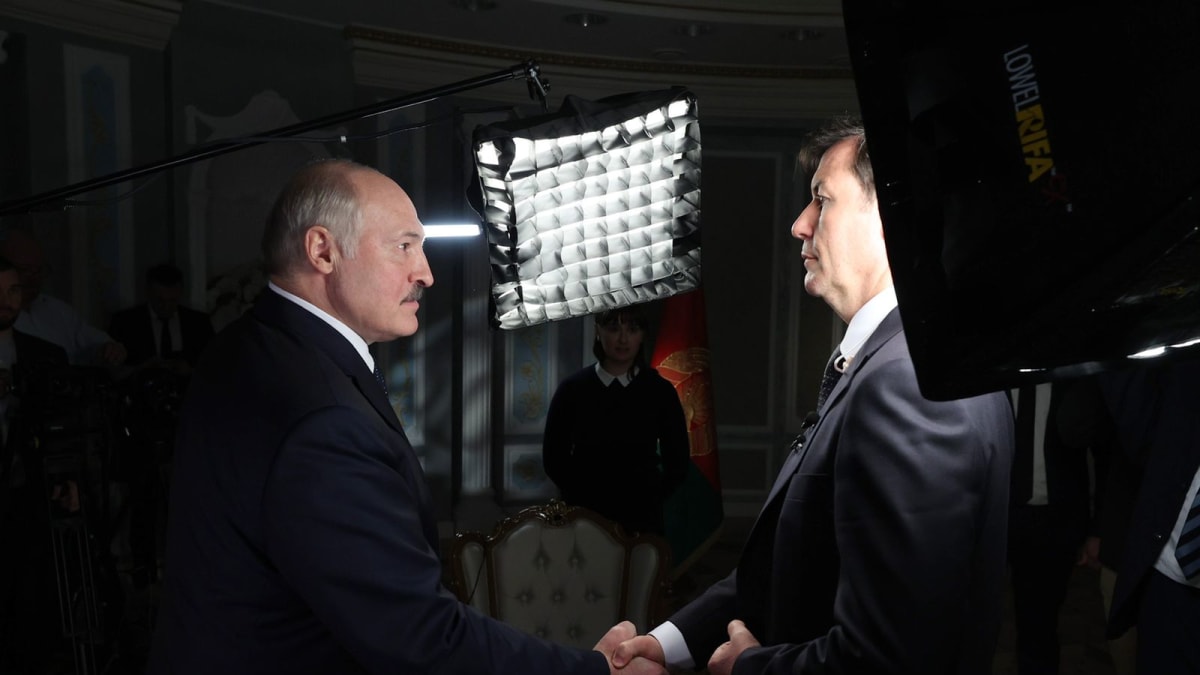 Reportér CNN Matthew Chance měl možnost vyzpovídat běloruského prezidenta Alexandra Lukašenka (autor: Tisková kancelář běloruského prezidenta)