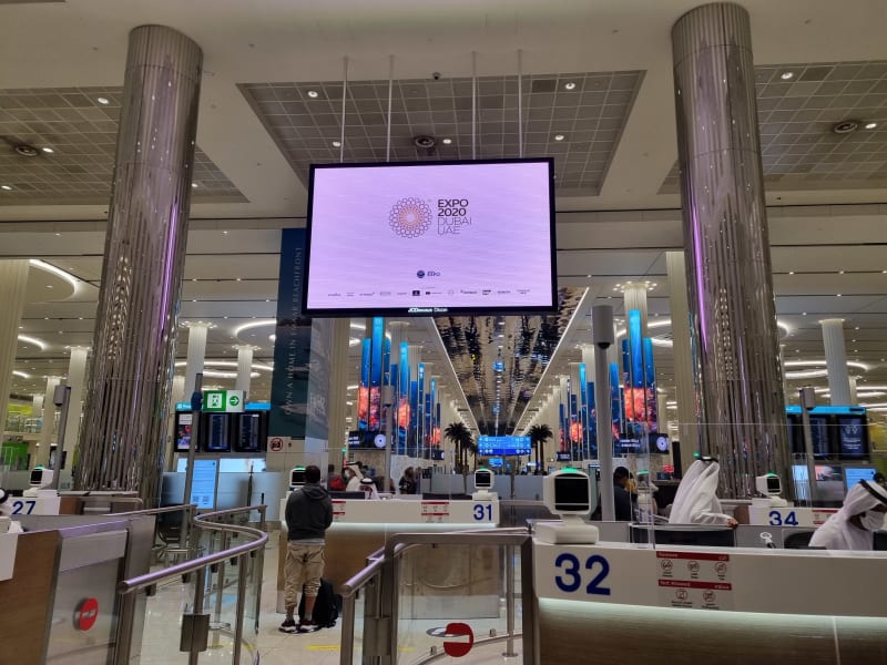 Reklamy na Expo 2020 jsou v Dubaji na každém kroku.