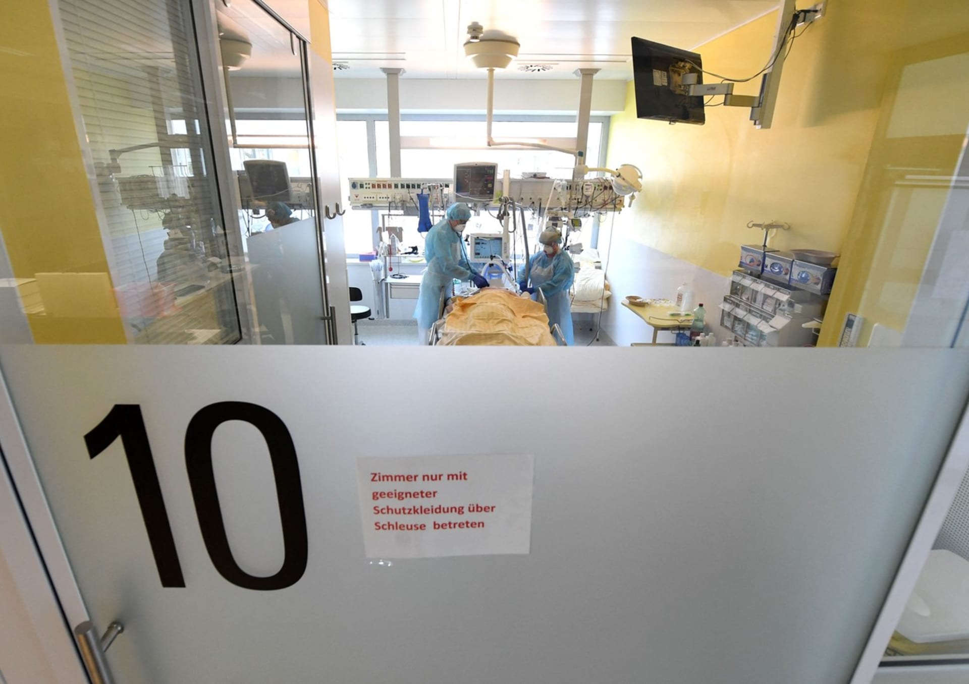 Jednotka intenzivní péče nemocnice v rakouském městě Tulln