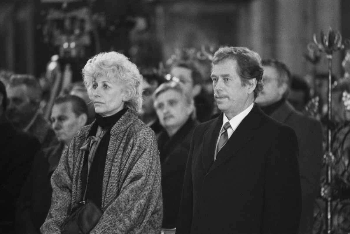 Václav Havel a Olga Havlová v roce 1989