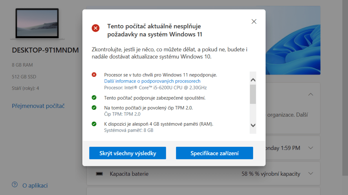 Bezplatný nástroj pomůže zjistit, zda daný počítač dokáže rozchodit Windows 11.
