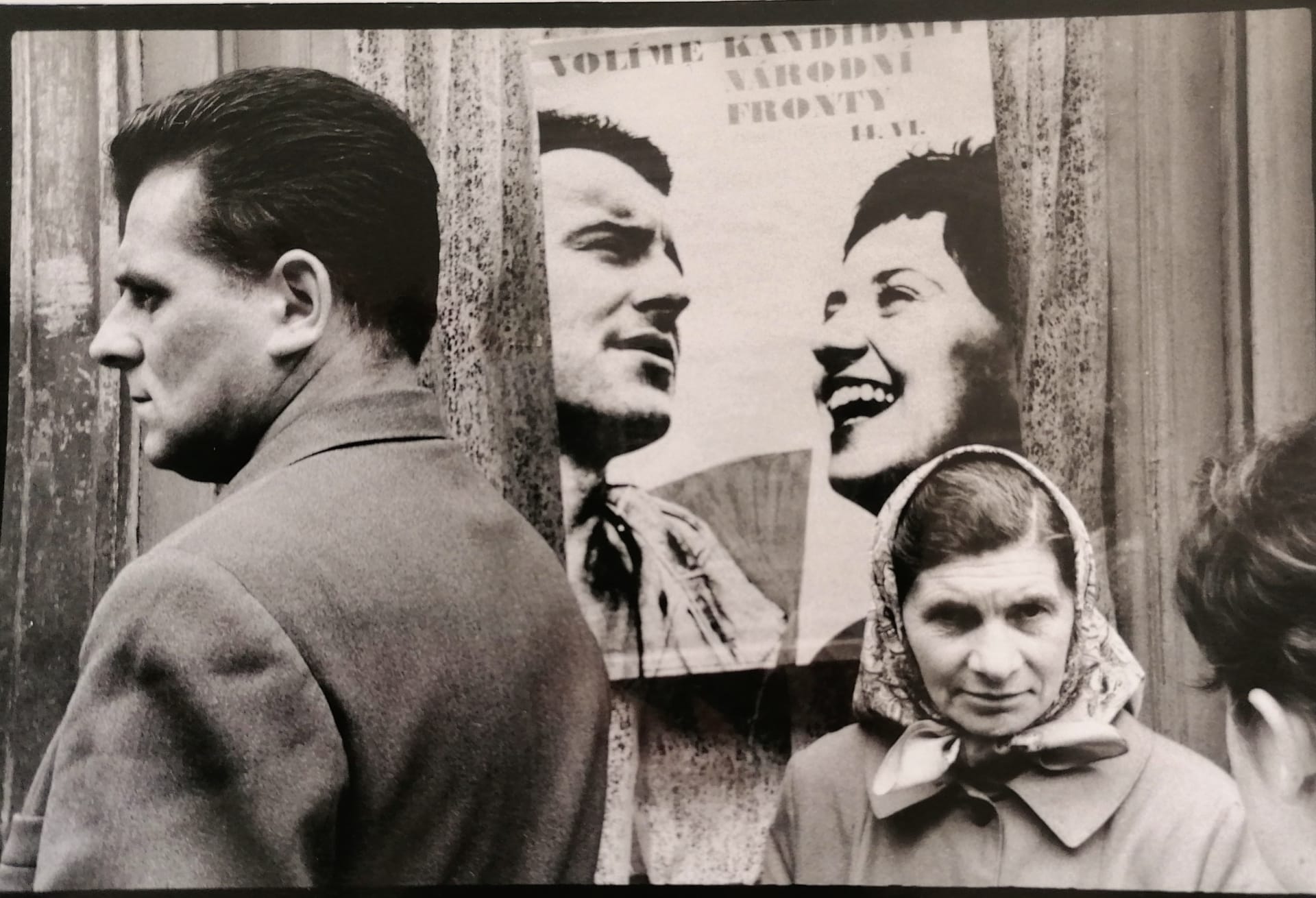 Snímek Gustava Aulehly z voleb na počátku šedesátých let