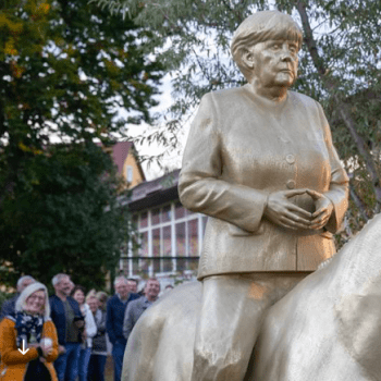 Angela Merkelová má 3D sochu