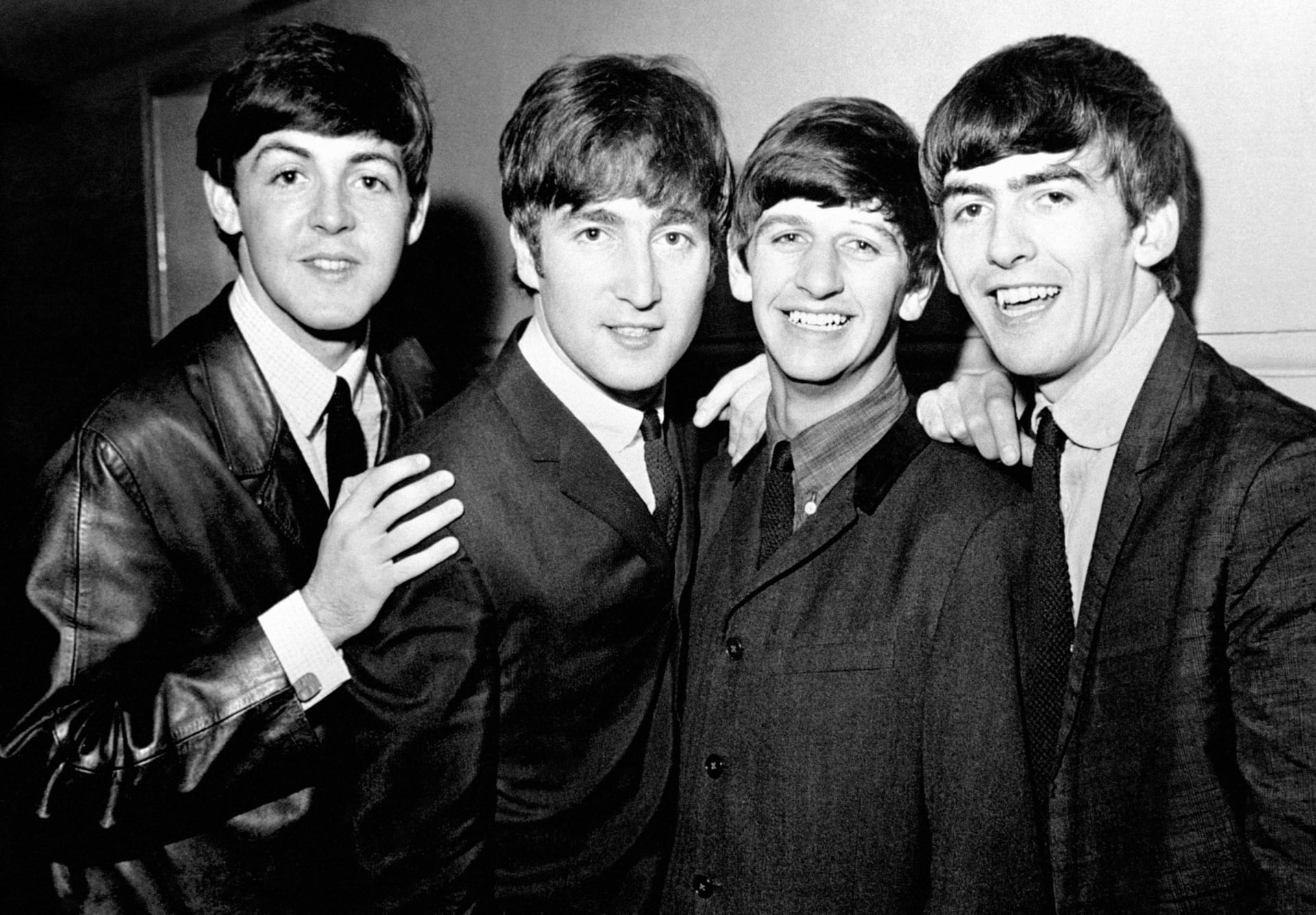 Zleva Paul McCartney, John Lennon, Ringo Starr a George Harrison