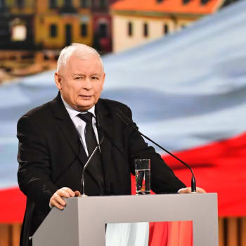 Polský politik Jaroslaw Kaczyński