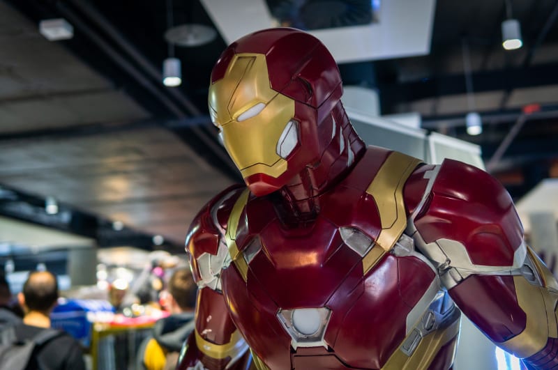 Iron Manů bylo na festivalu několik, ať už v podobě kostýmů, či soch.
