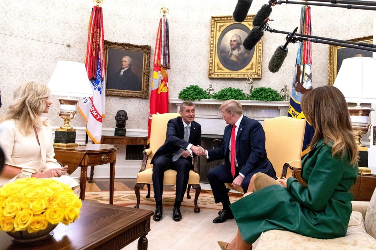 Andrej Babiš navštívil v roce 2019 Donalda Trumpa v Bílém domě.